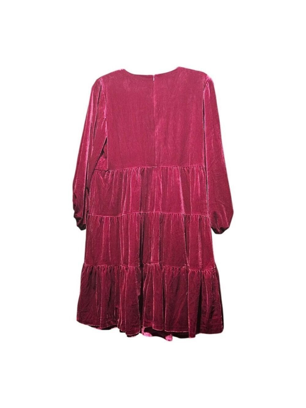 Women's Eliza J Dress Size 12 Red Velvet - Picture 5 of 9